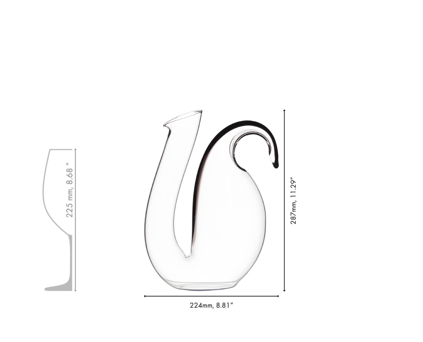 RIEDEL Ayam Декантер - Черен