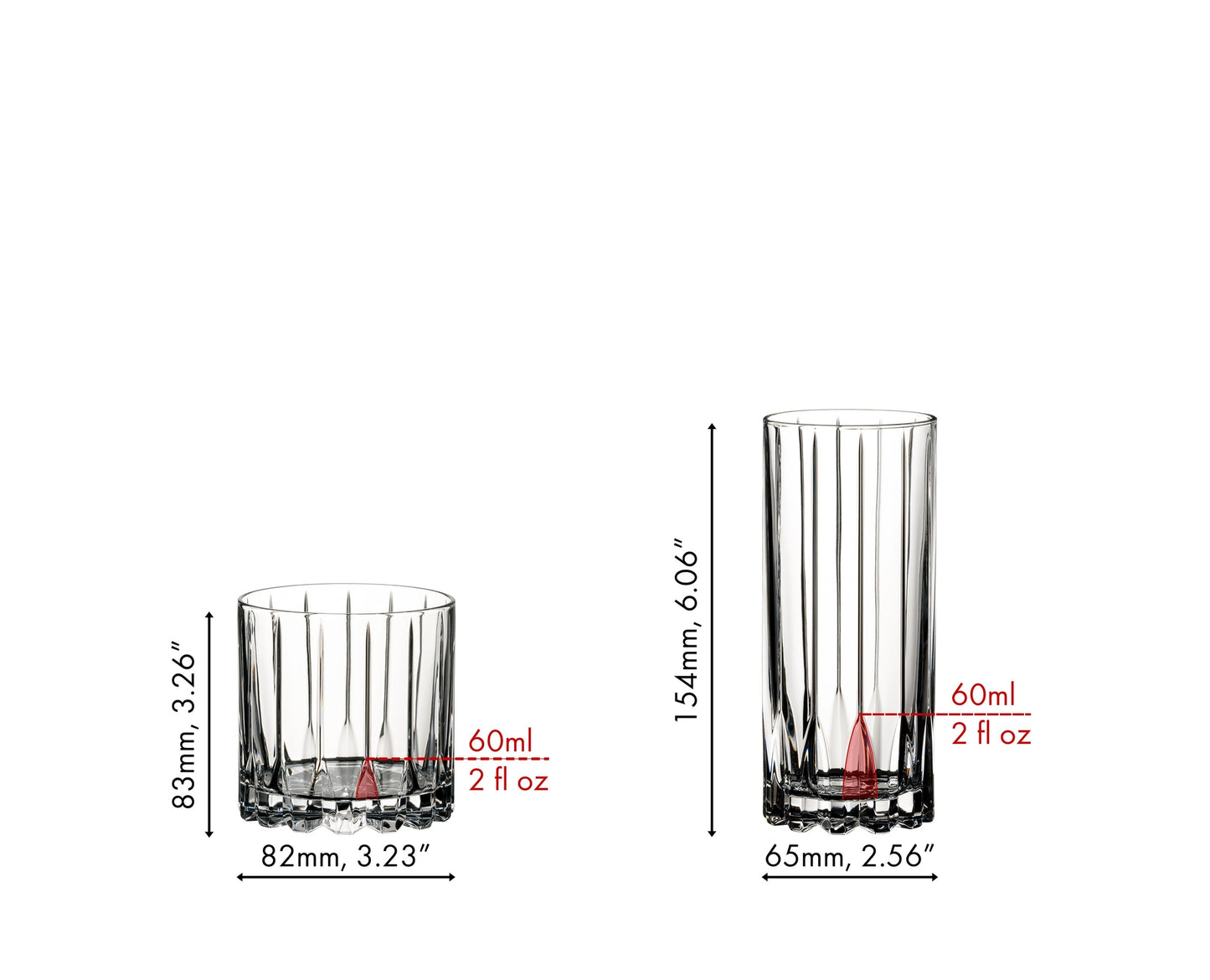 RIEDEL Bicchieri Specifici per Bevande Set Rocks e Highball