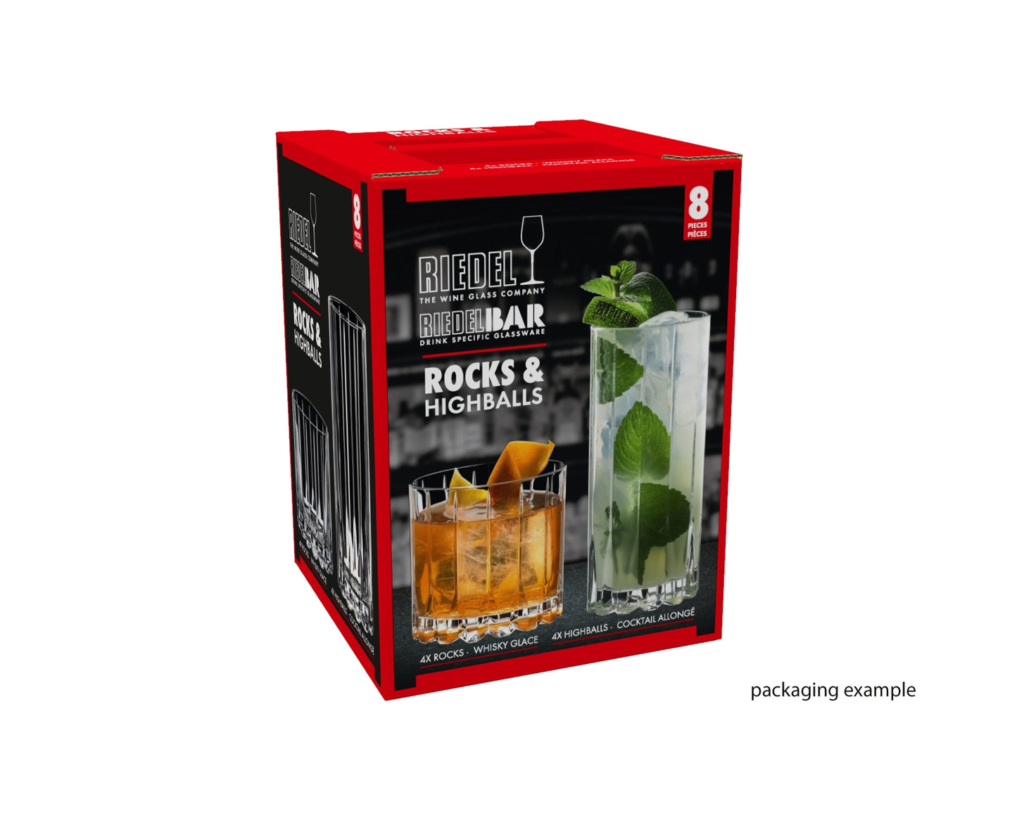 RIEDEL Cristalería Específica para Bebidas Set de Rocas y Highball