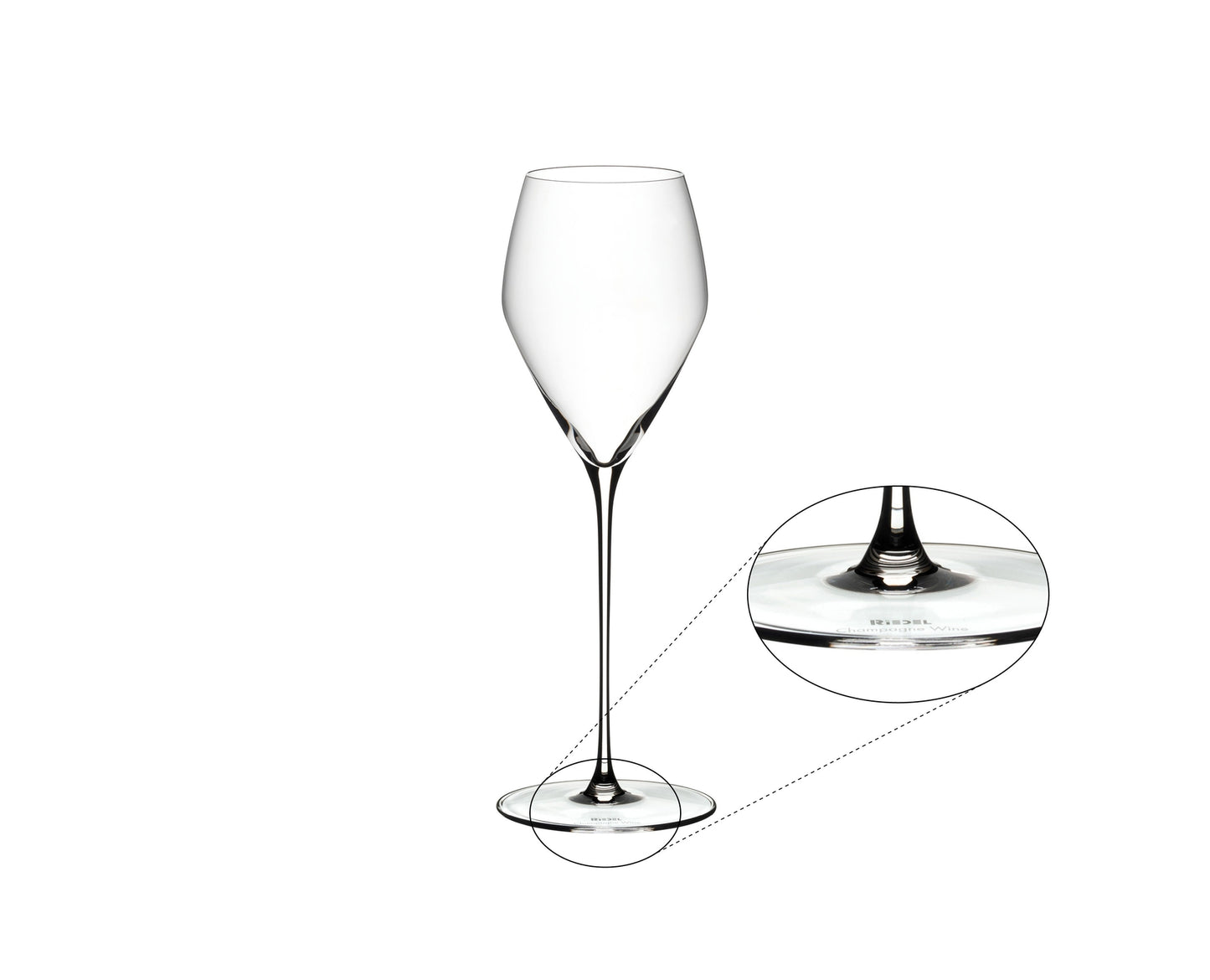 RIEDEL Veloce Champagne Wine Glass - 2 Glasses Set