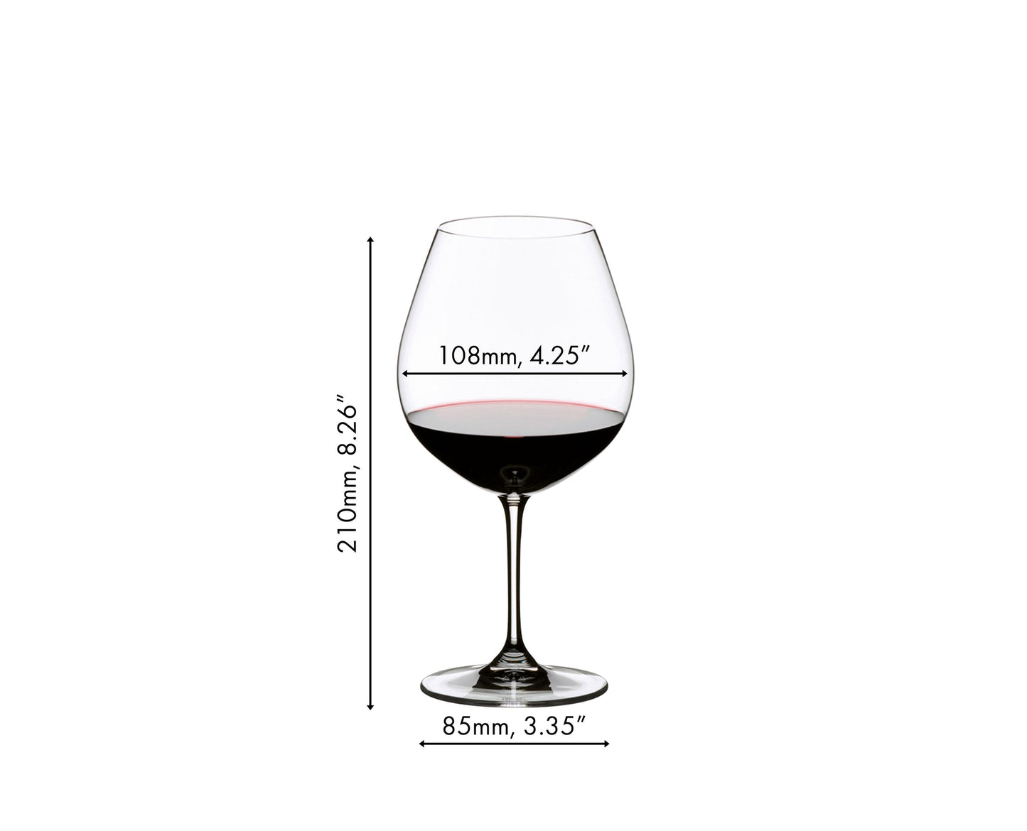 RIEDEL Vinum Pinot Noir (Rouge Bourgogne) - Ensemble de 2 Verres