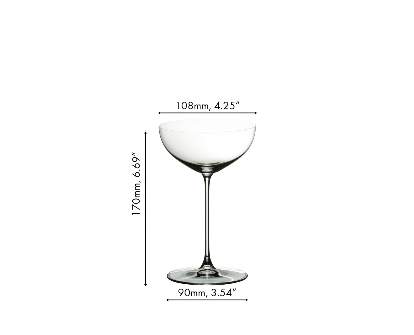 RIEDEL Veritas Coupe/Cocktail - Ensemble de 2 Verres