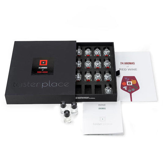 TASTERPLACE - Kit de Aromas de Vino Tinto 24